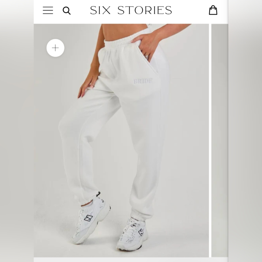 Six Stories Medium Bride Statement Sweatpants - image 2